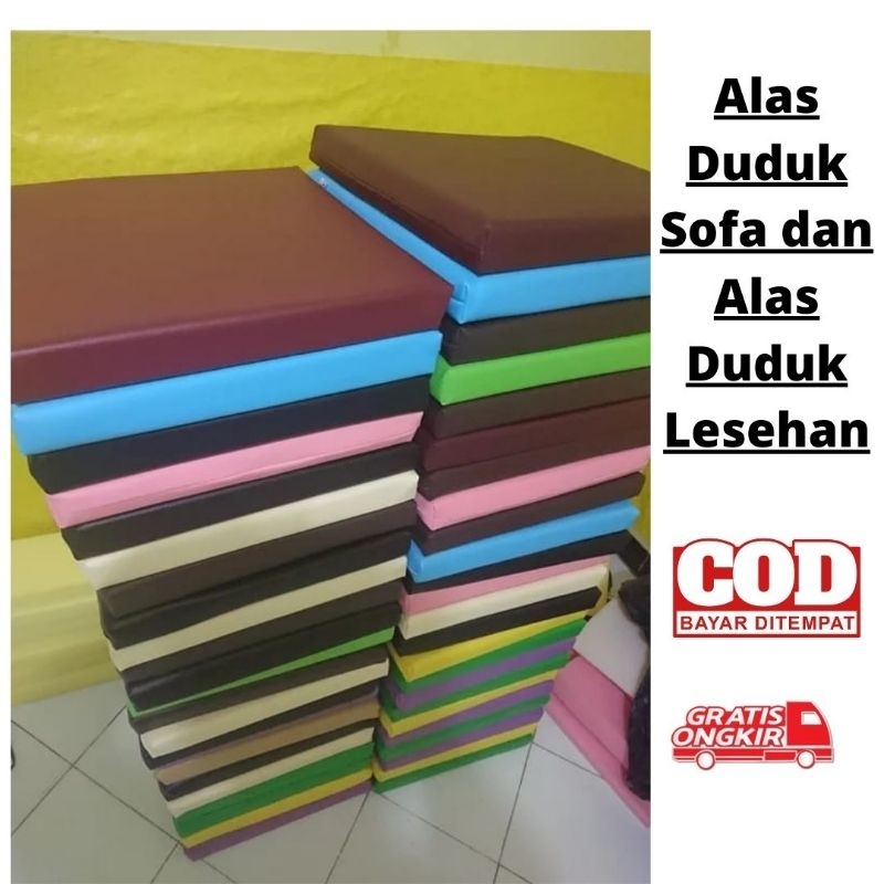 Matras Sofa Alas Duduk Kursi Sofa Lesehan Kulit Oscar Sintetis Imitasi Jaguar Merah Murah Empuk Awet