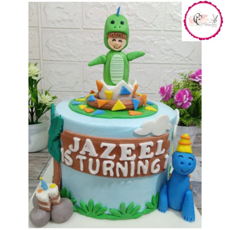 

Dinosaurus Cake / Kue Ulang Tahun Dinosaurus / Kue Ultah Dinosaurus