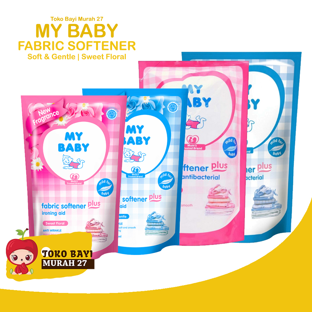 Detergen Baju Bayi dan Anak Fabric Softener Plus My Baby Soft Gentle Sweet Floral 700 ml 1500 ml