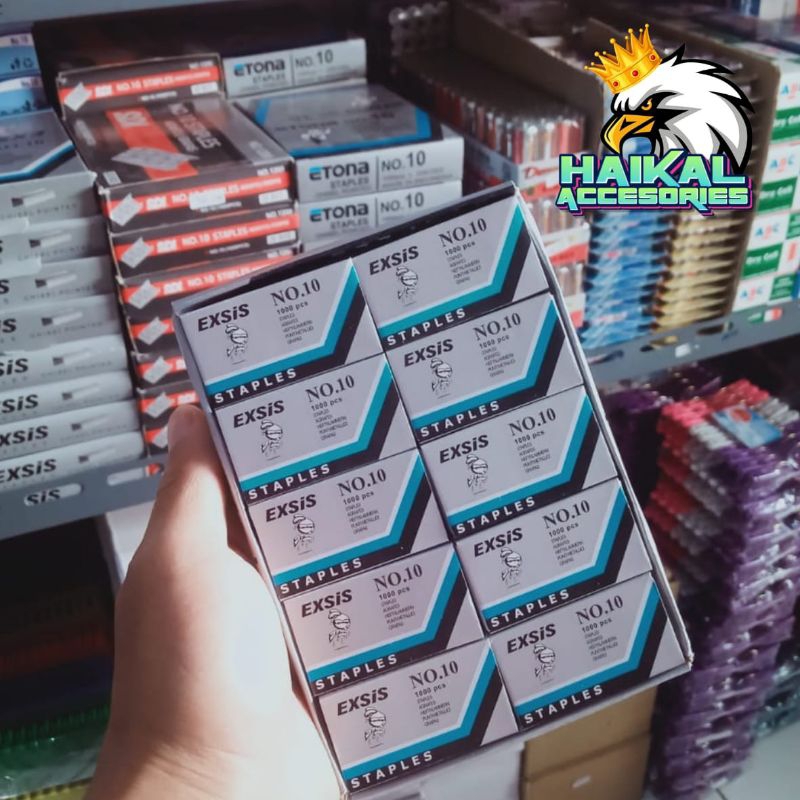 

1 Box Isi Staples Exsis No.10 Isi (20pcs)