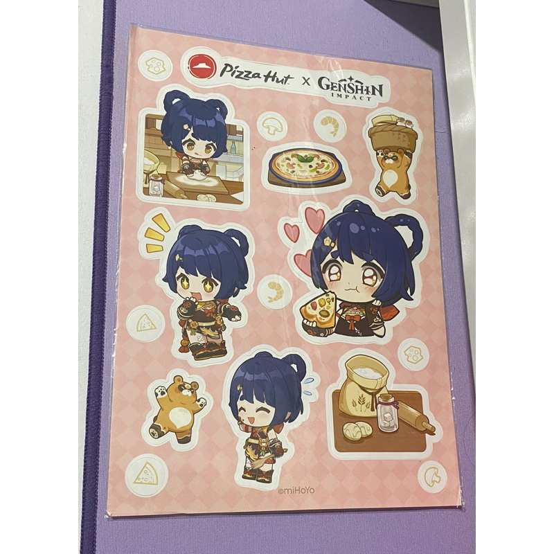 Sticker Genshin Impact X Pizza Hut Indonesia - Xiangling