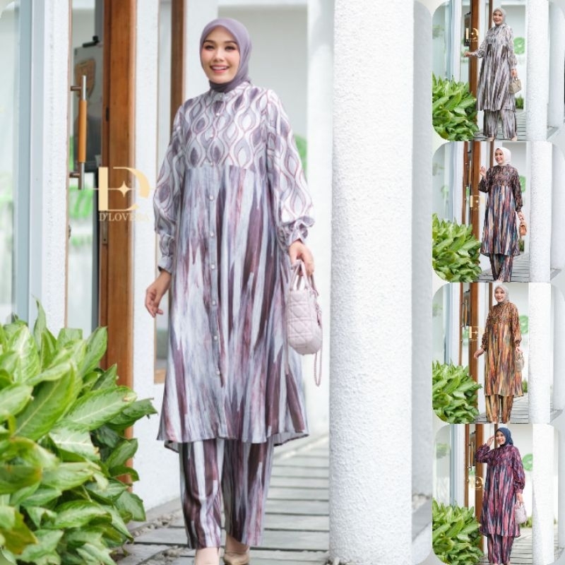 (8x)DLOVERA BIANKA Baju Setelan Celana one set Bianca set By D'Lovera. Tzyn Shop