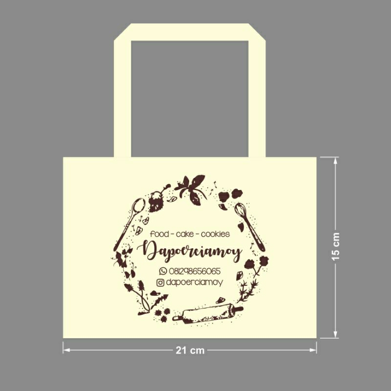 

Goodie Bag Spunbond Uk. 21cm x 21cm x 15cm Goodiebag Spunbond Custom Sablon