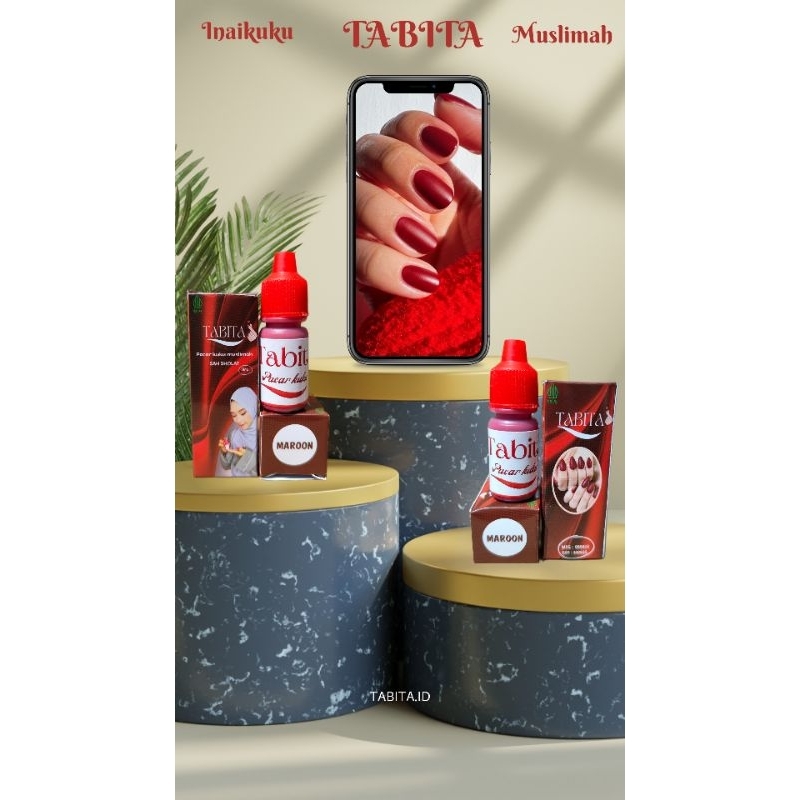 Inai kuku muslimah TABITA 5ML ORI 100% sah sholat
