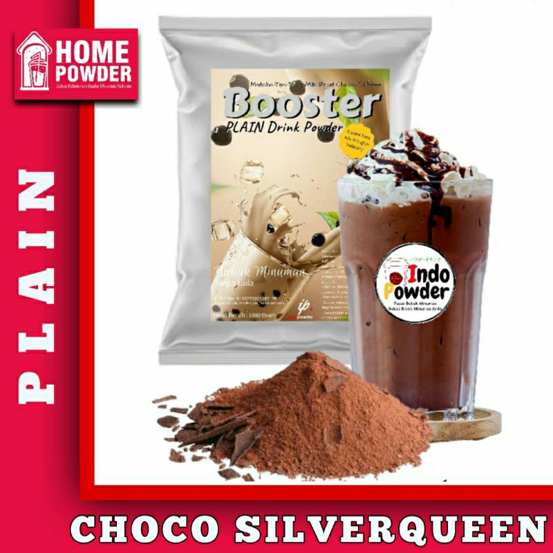 

Bubuk Minuman PLAIN Choco Rasa Coklat Silverqueen 1kg Tanpa Gula