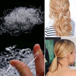 Karet jepang ikat rambut transparan
