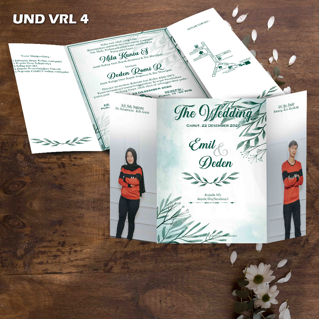 UNDANGAN PERNIKAHAN UNIK / UNDANGAN PERNIKAHAN MURAH / UNDANGAN KEKINIAN