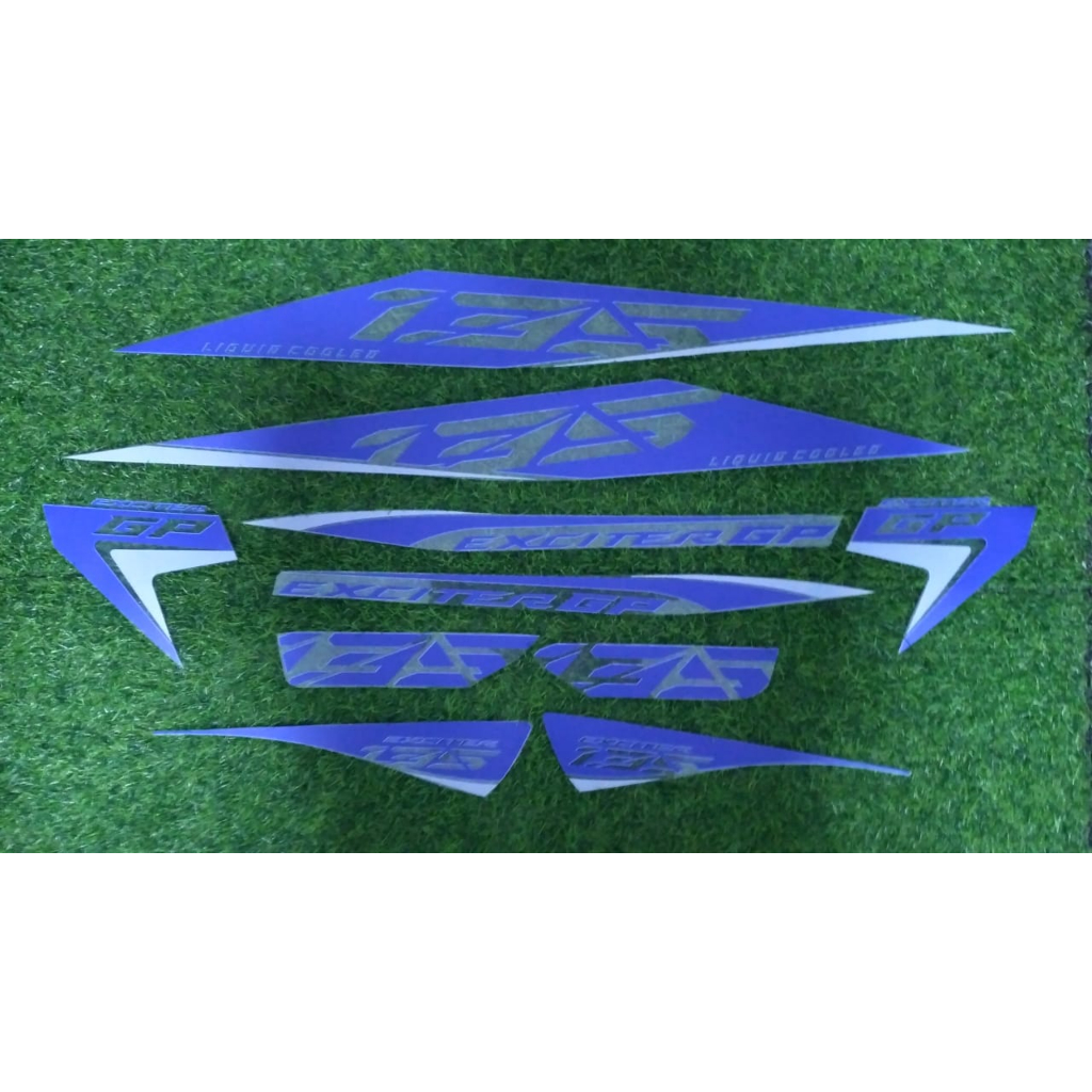 Striping motor stiker motor transparan jupiter mx old 2005 versi GP BIRU