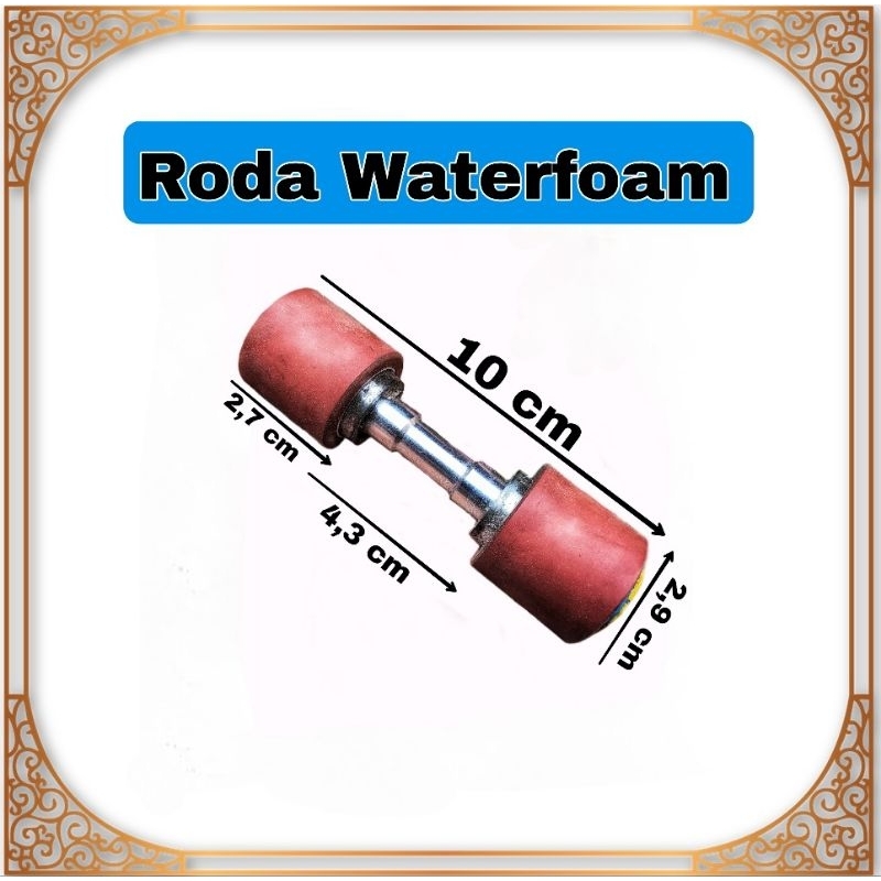 roda waterfoam waterpom roller penuntun pintu gerbang pagar