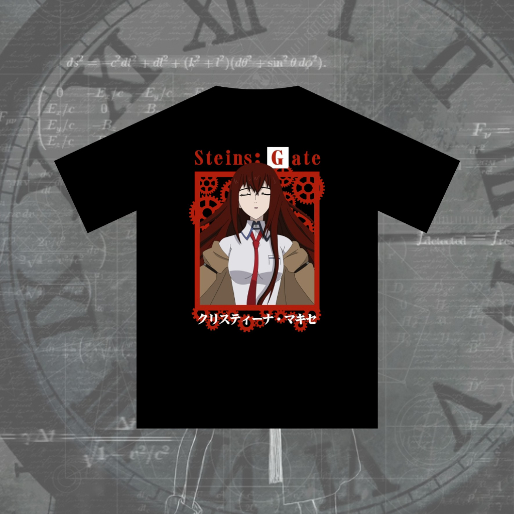 Kaos Steins;Gate KURISU MAKISE Cotton Combed 30s
