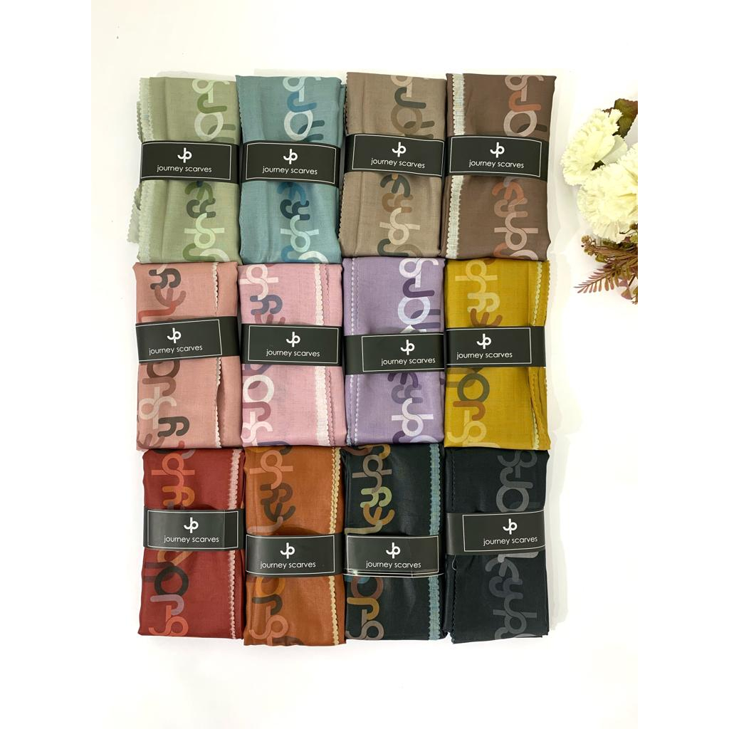 journey scarf 100rban/dilla scraf journey/journey motif dikit/journey polos/journey motif
