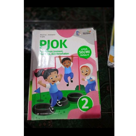 

buku kelas 2 pjok penerbit Erlangga kurikulum merdeka