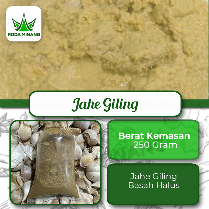 

Jahe Giling Halus Segar Bumbu Basah Asli Tanpa Pengawet 250 gram