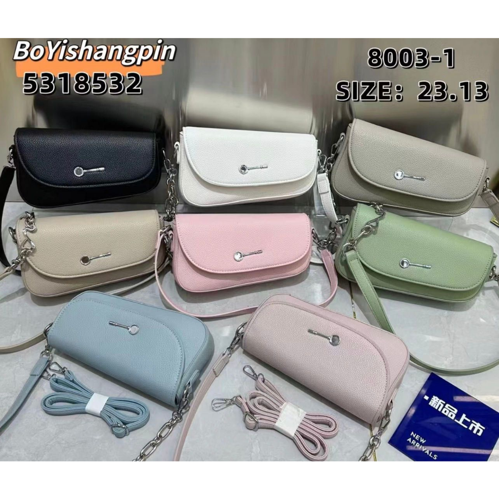 Tas Fashion Saddle Bag Slig Bag Tas Bahu Wanita Luar Negeri 8003-1