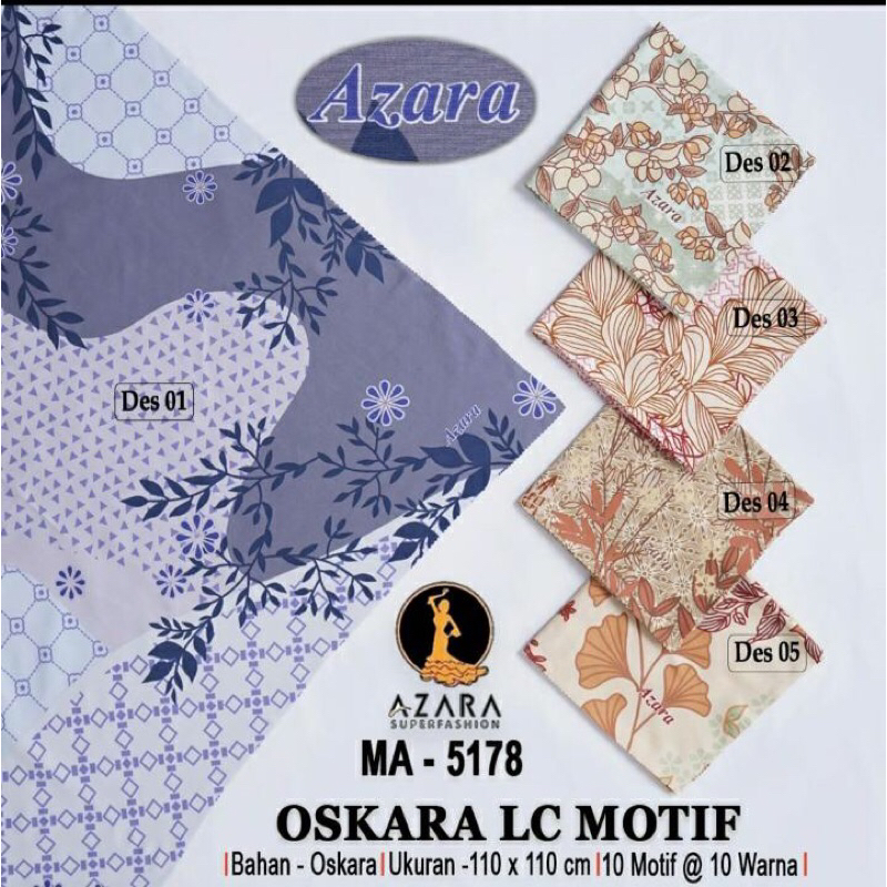 GROSIR HIJAB OSKARA Motif Azara