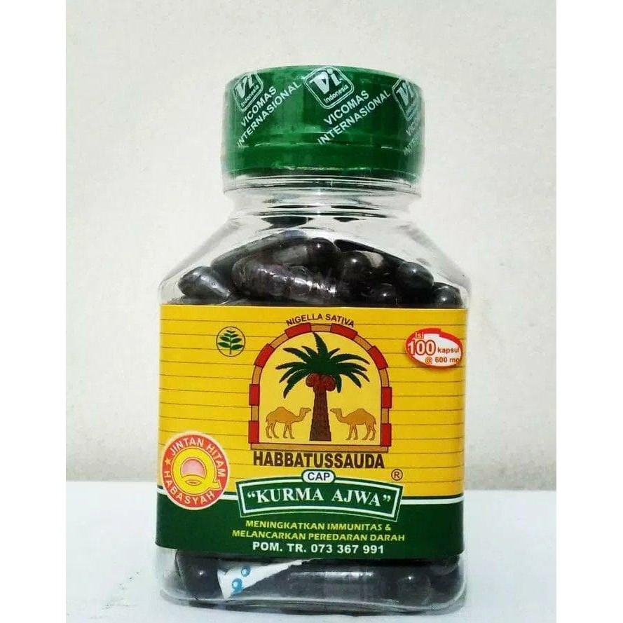 

HABBATUSAUDA HABBATUSSAUDA CAP KURMA AJWA ISI 100 KAPSUL