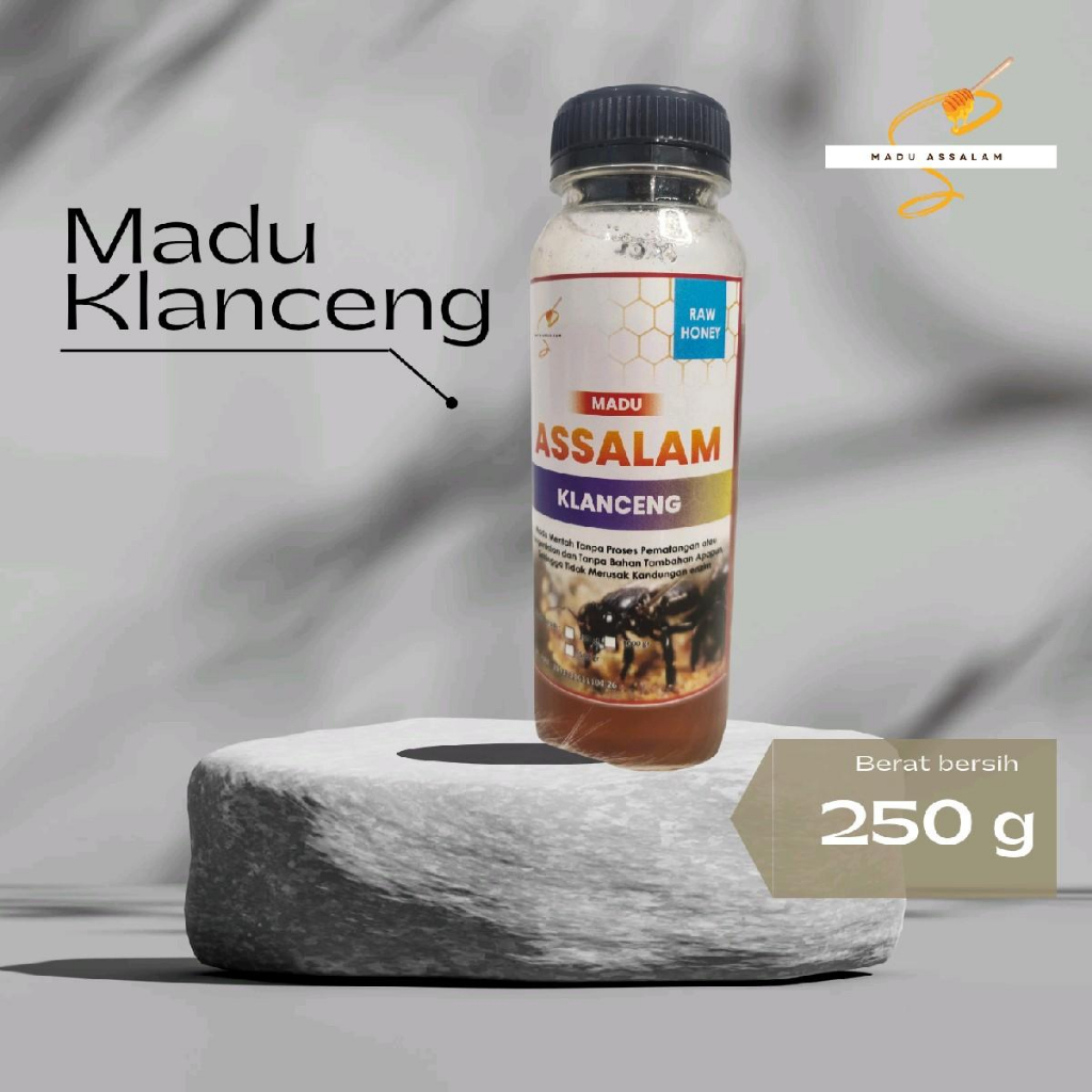 

Madu Klanceng 250 gr Raw Honey Herbal Syrup Herbal Madu Organik Tanpa Campuran dan Pengolahan Murni Madu Nektar Bunga No Gula Rasa Asam dari Lebah Trigona