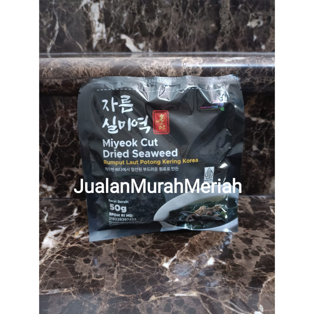 

Wakame Rumput Laut Kering Dried Seaweed Miyeok 50 Gram