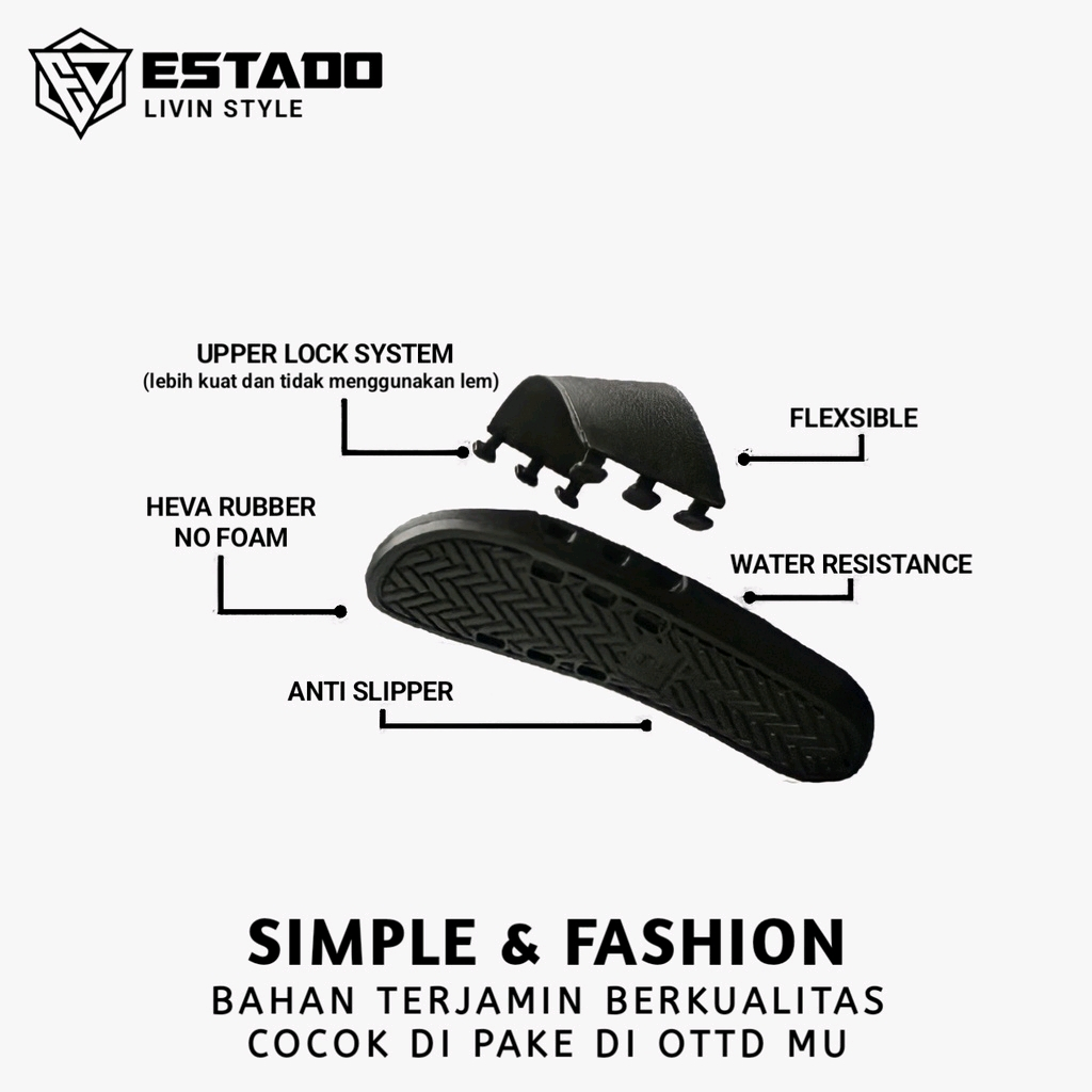 Sandal Estado Dis.cord Anti Slip Anti Air