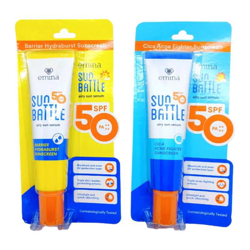 Emina Sun Battle SPF 50PA++ / Emina Airy Sun Serum SPF 50PA++