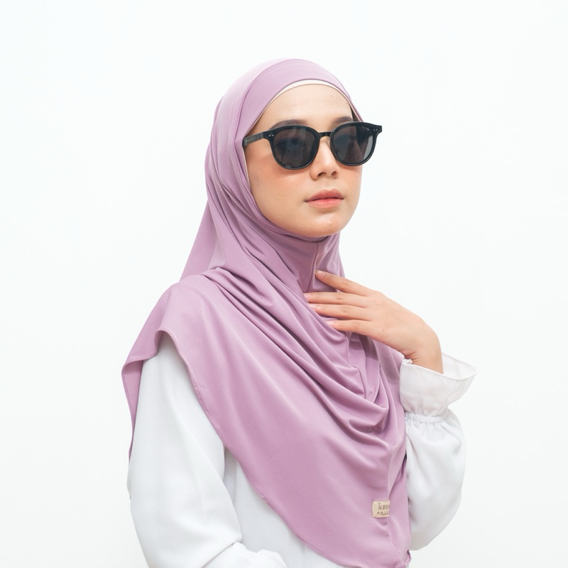 Kanaya- Khimar Daisy Instan Hijab Bergo Malay Jersey Premium