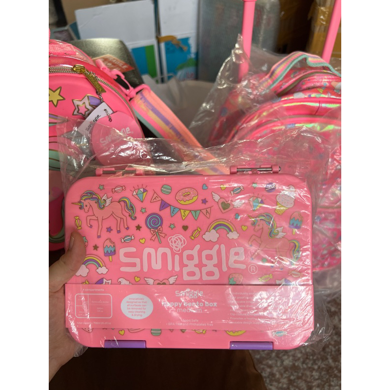 SMIGGLE HAPPY BENTO BOX PREMIUM FIESTA