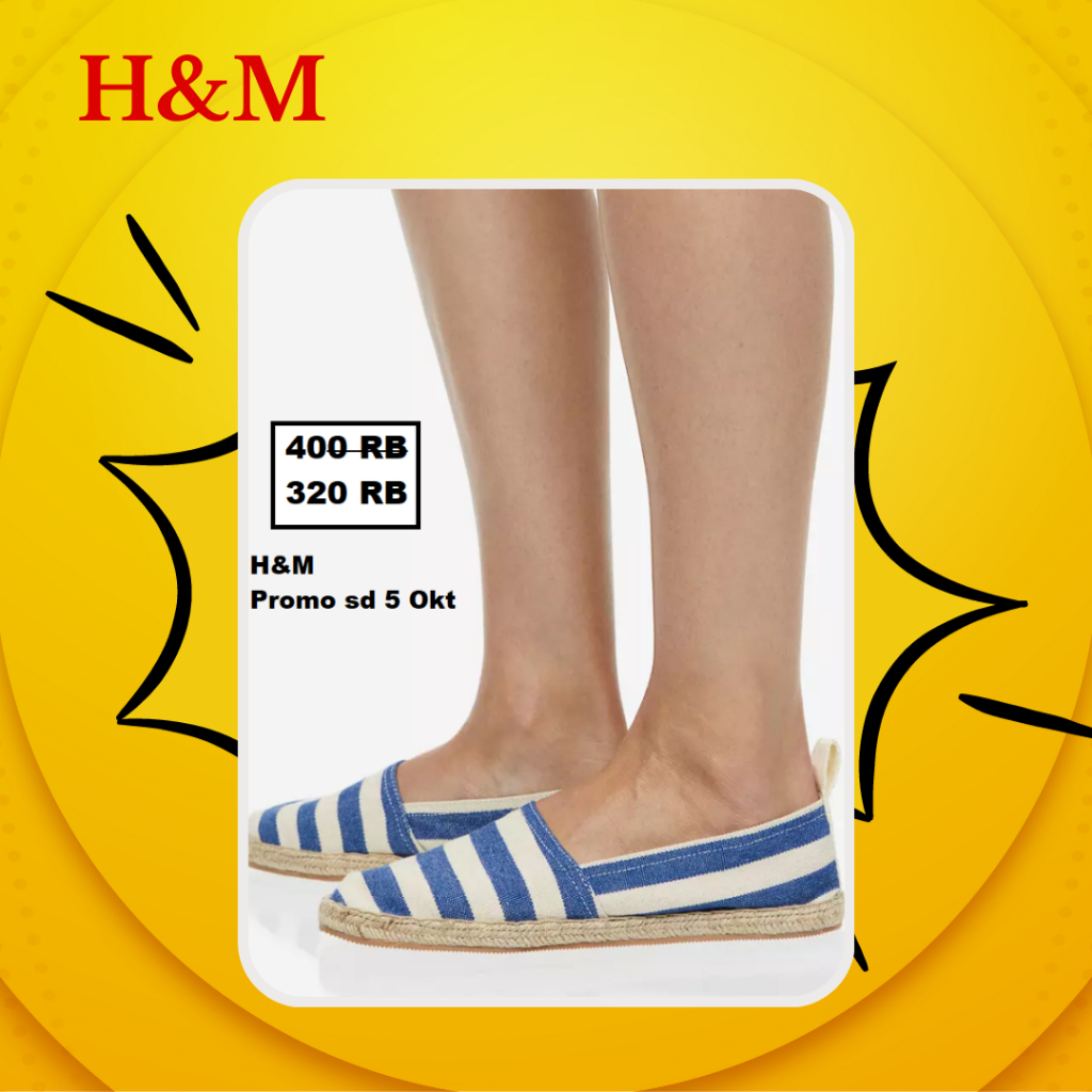 Sepatu flat wanita H&M sale original store