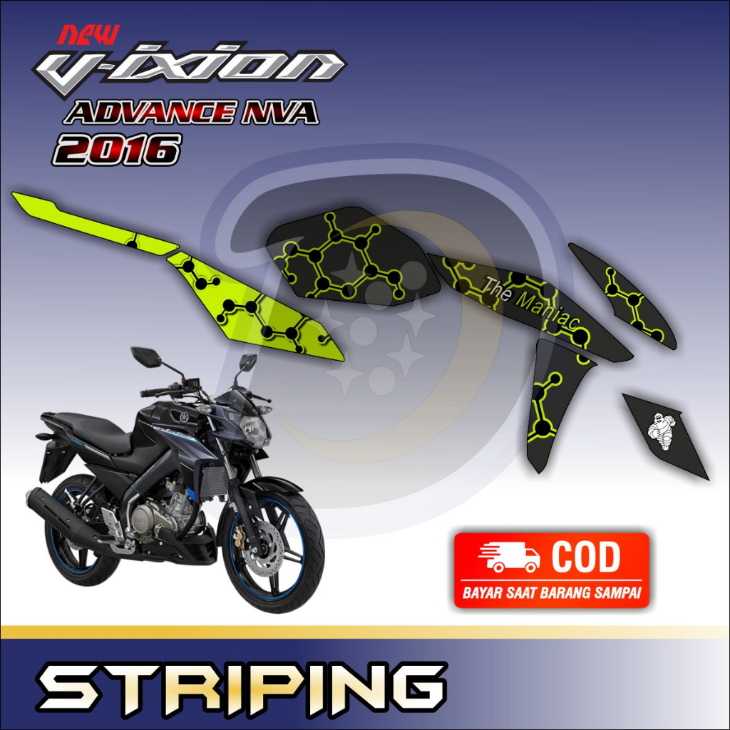 Striping Lis Vixion Advance 2016 Stiker Yamaha Vixion Nva Stiker Variasi Vixion Nva Maniac