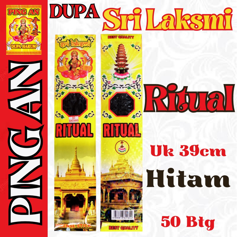 Dupa Hio SriLaksmi 50btg “RITUAL” 39cm Hitam