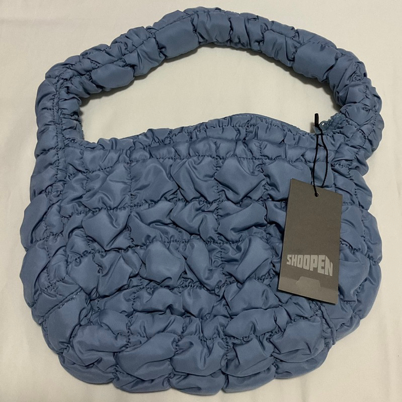 Shoopen Korea Puff Quilt Bag in Blue