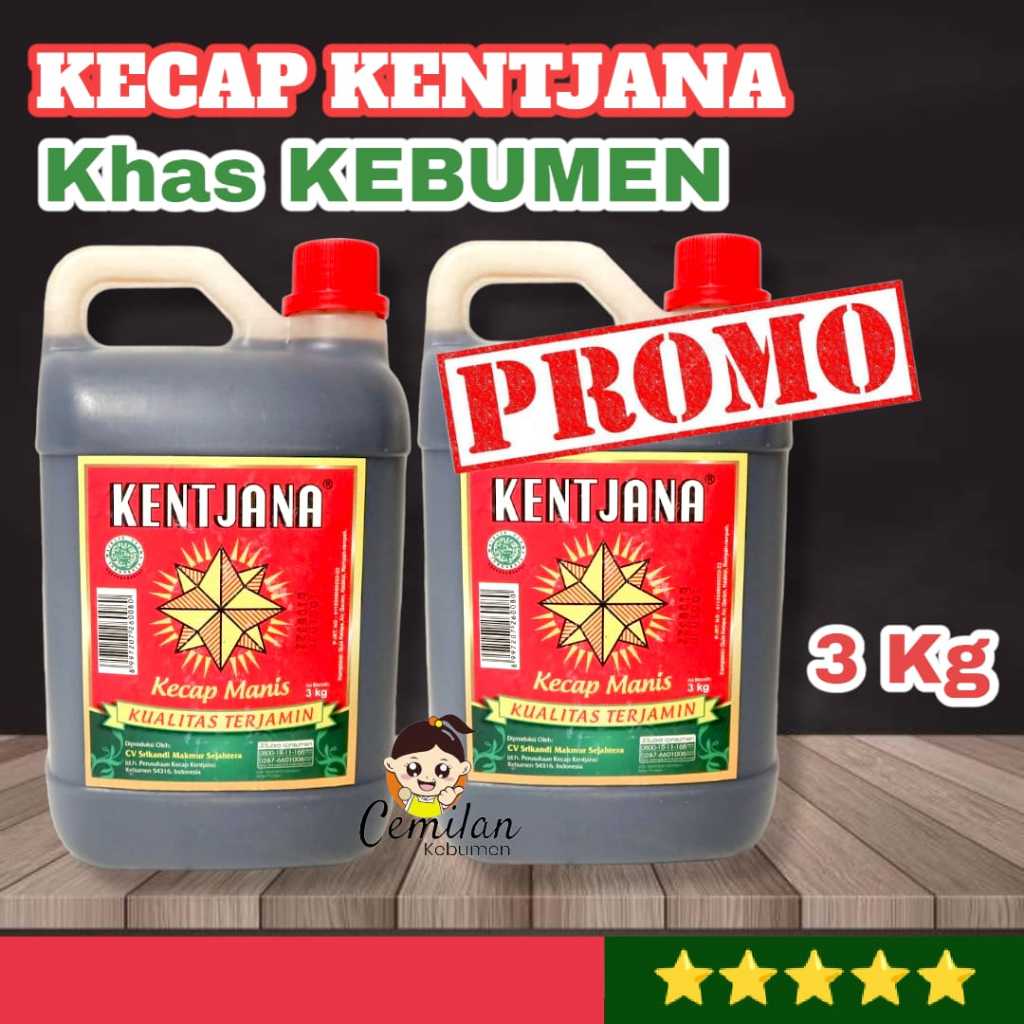 

Kecap Manis Kentjana 3kg Asli Kebumen