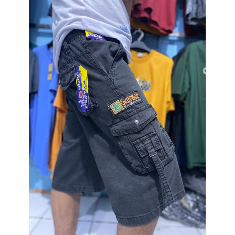 celana pendek kempol / cargo pria