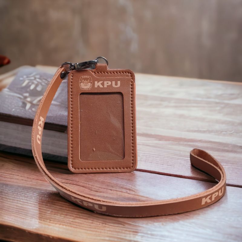 

Tempat Id Card kulit KPU lanyard id card holder