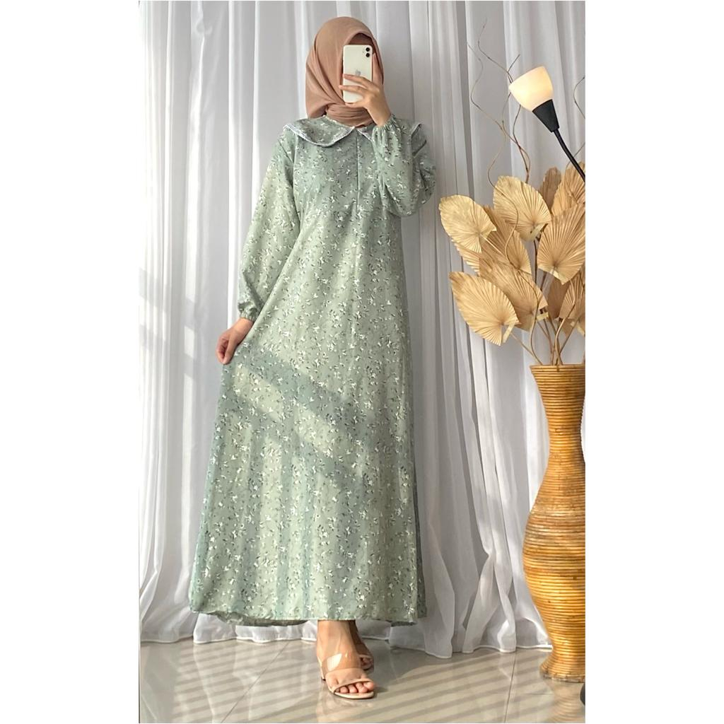 ZAHRA LONG DRESS | DRESS SHAKILA MOTIF KEKINIAN KOREAN DRESS