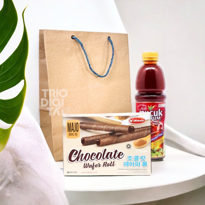 

(Isi 12pcs) Paperbag R5 18x12x23 | Tas Songgong | Tas Coklat Wedding