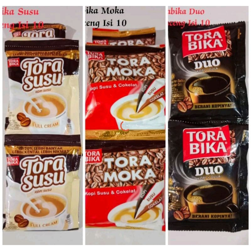 

TORA BIKA // TORA MOKA // TORA SUSU 28 gram x 10 sachet