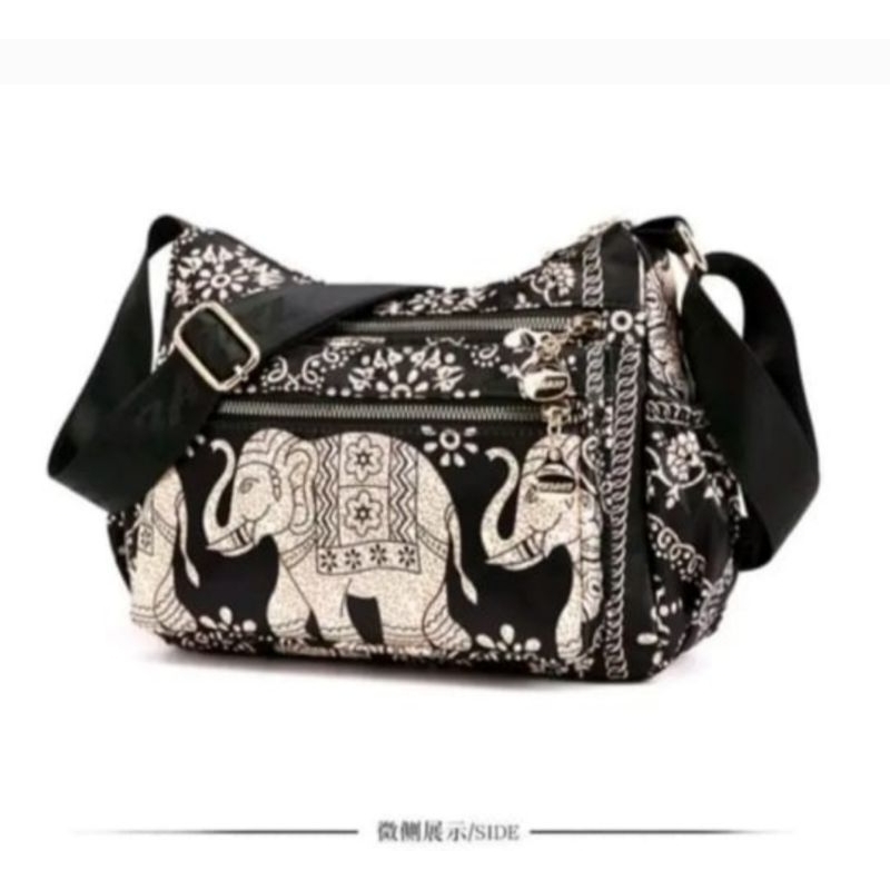 TAS SELEMPANG WANITA CHIBAO IMPORT MOTIF GAJAH TERLARIS