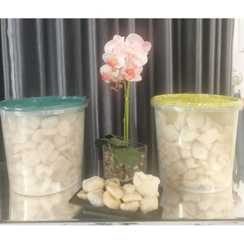 

promo beli 1 gratis 1 kerupuk kulit toples 10L