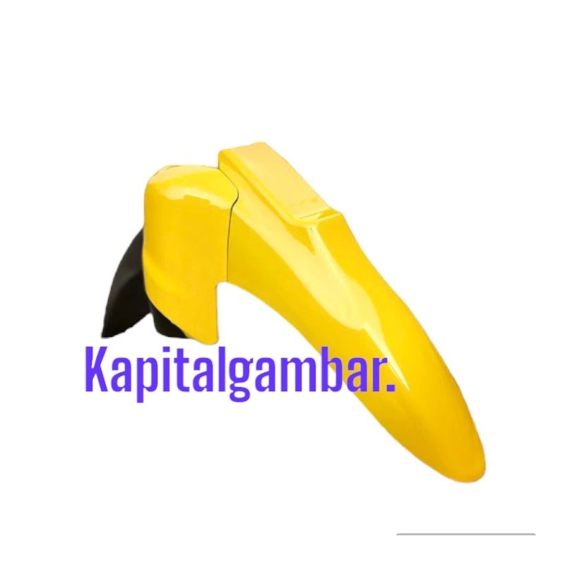 spakbor slebor depan yamaha 125z y125z kuning detail original