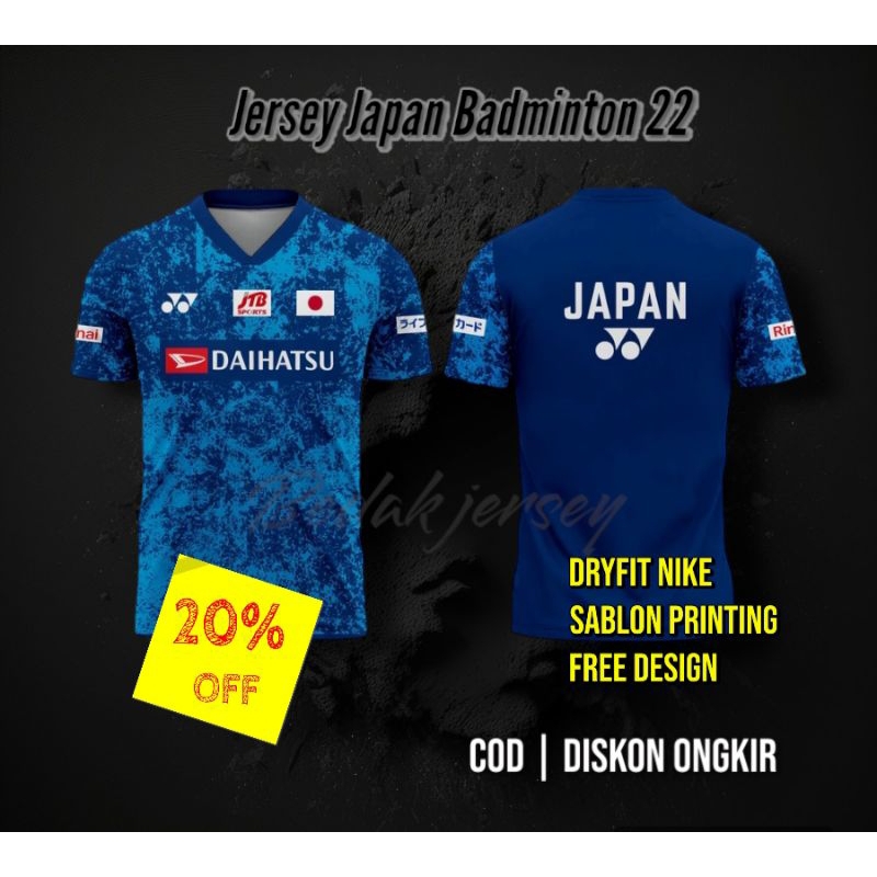 Jersey Badminton Jepang 2022 Japan Denmark Full Printing Free Nameset