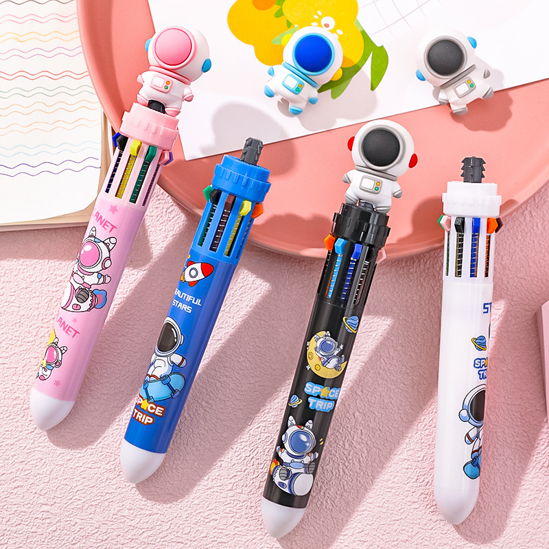 

ozozshop - Pulpen Astronout 10 Color in 1 #ST062 / Ballpoint Pen Office / Pena 10 Warna Sekaligus Berwarna / Pena Mekanik Karakter Kartun Anak Sekolah