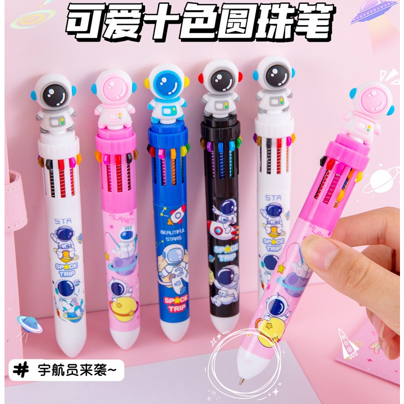 

Pulpen Astronout 10 Color in 1 #ST062 / Ballpoint Pen Office / Pena 10 Warna Sekaligus Berwarna / Pena Mekanik Karakter Kartun Anak Sekolah