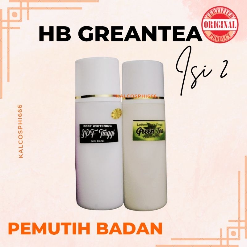 HB greentea - lotion pemutih badan green tea