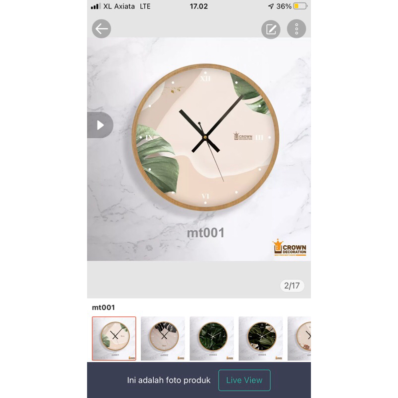 PAKET USAHA JAM DINDING AESTHETIC
