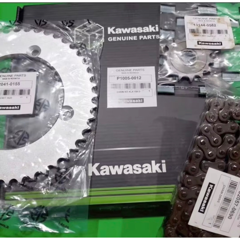 GIRSET GEAR SET KOMPLIT KLX 150 KLX150 S L G RANTAI GIR DEPAN BELAKANG KAWASAKI