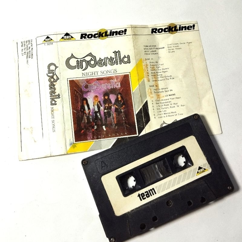 kaset pita rockline cinderella night songs