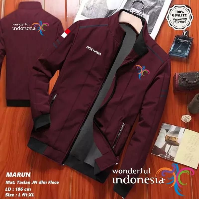 JAKET WONDERFUL INDONESIA PARIWISATA INDONESIA