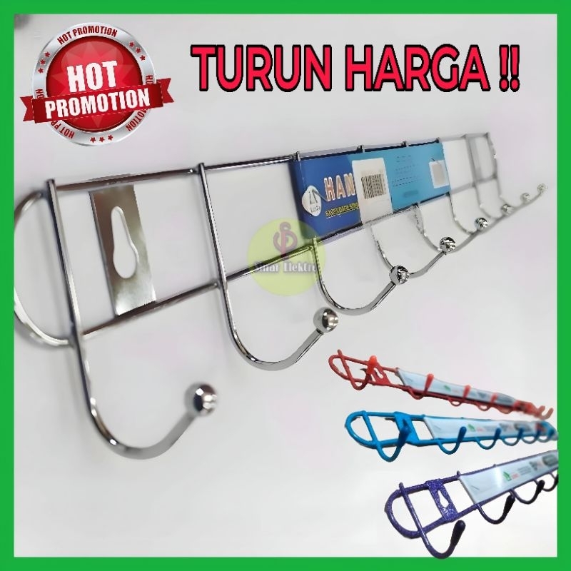 Hanger Cantolan Pakaian Besi / Hanger Baju Stainless Murah
