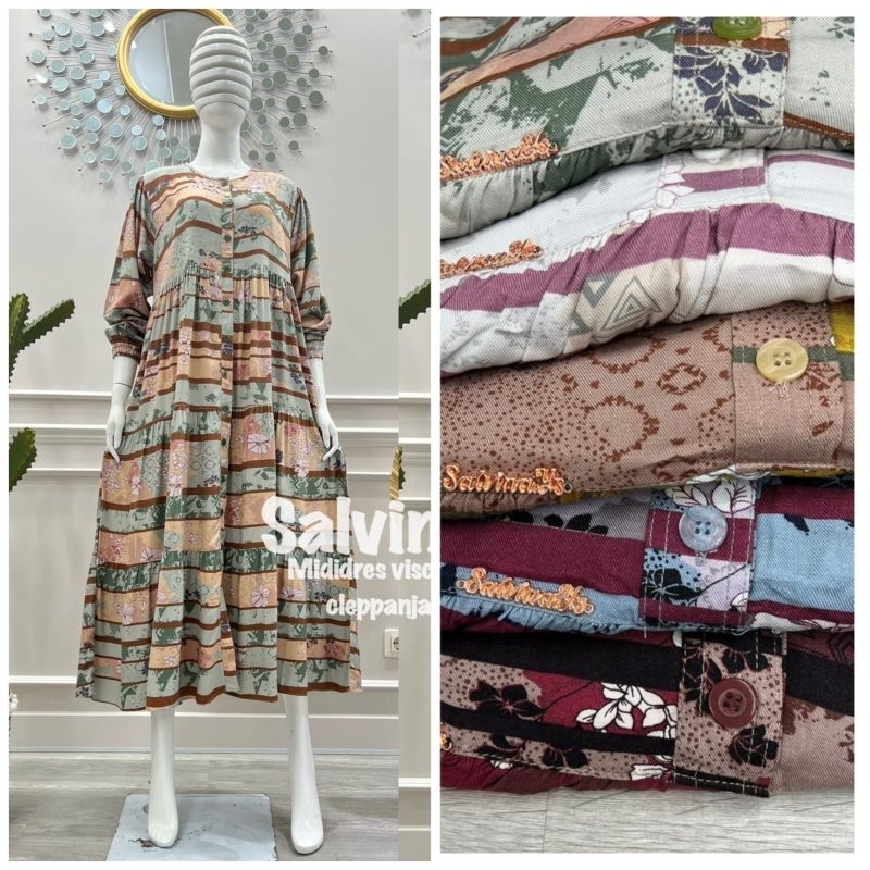 SALVINA MIDI VISKOS MOTIF 020