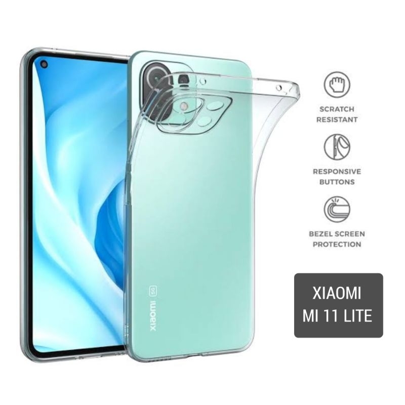Case Xiaomi 11 Lite Mi 11 Lite Crystal Clear Transparant Softcase Silikon Casing